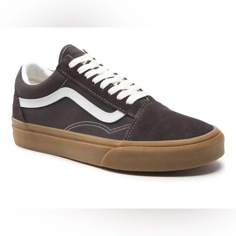 Vans Chocolate and White Gum Bottom Skate Shoes